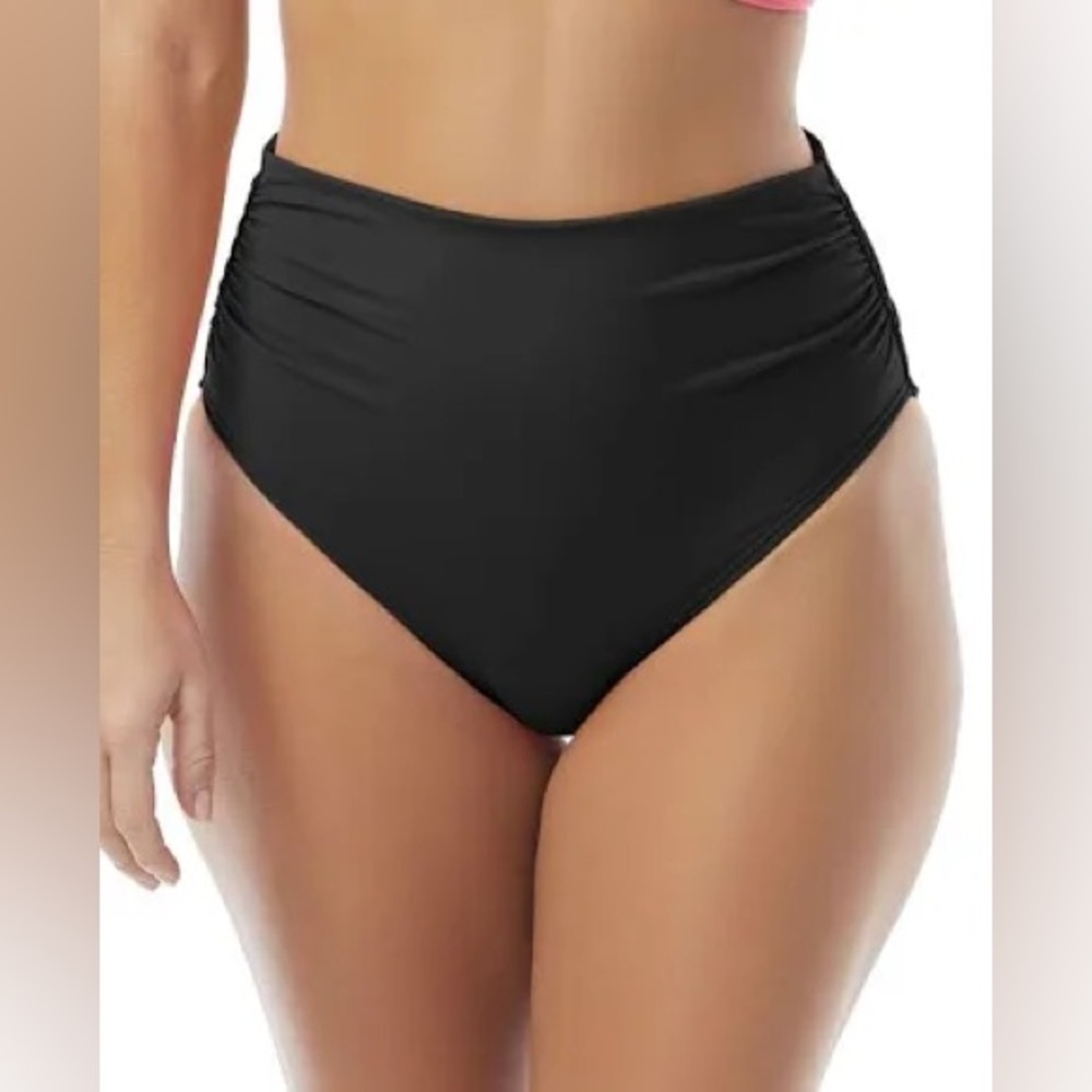NWT Coco Reef IMPULSE ROLLOVER BIKINI BOTTOM Black 2X